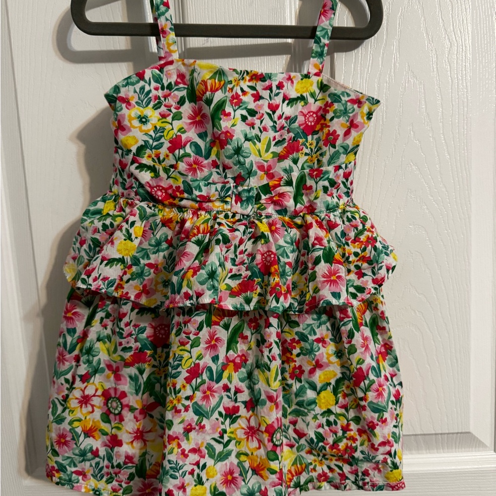 Jamie & Jack Floral Tiered Dress (size 3T)